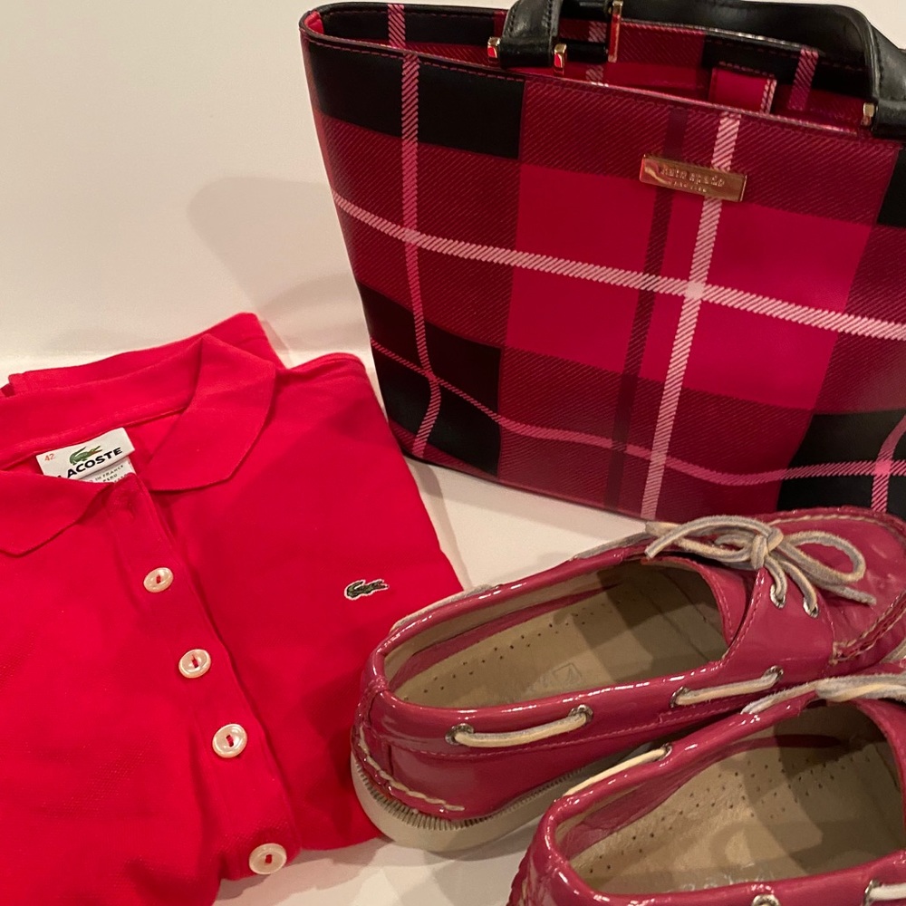 Kate Spade Purse, Pink Sperry’s 2 Items
